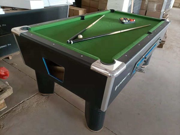 8ft foreign coin snooker board with full accessories and 20 coin - Image 2