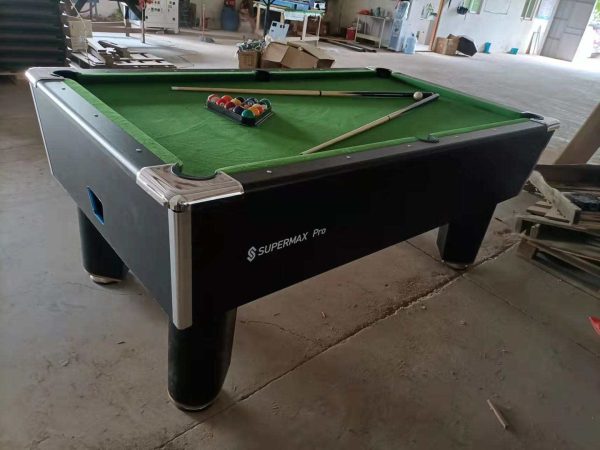 8ft foreign coin snooker board with full accessories and 20 coin - Image 3