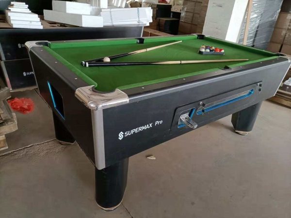 8ft foreign coin snooker board with full accessories and 20 coin