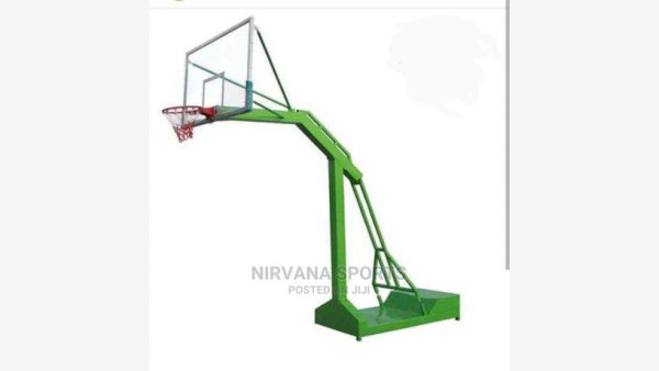 A Pair Of Commercial Basketball Stand