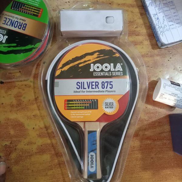 Joola Single Tennis Bat/Racket with 3 ball and a bag carrier. 1pcs