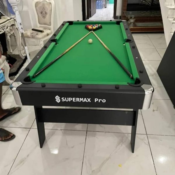 6ft foldable Snooker Board With Complete Accessories ( green felt )