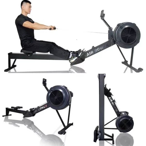 Cheap Body Building Gym Fitness Folding Air Rower Rowing Machine